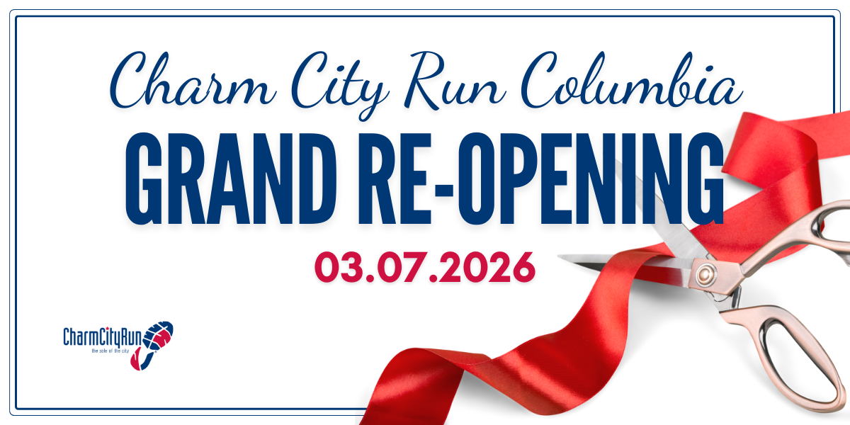 Charm City Run Columbia Grand Re-Opening Store Lead